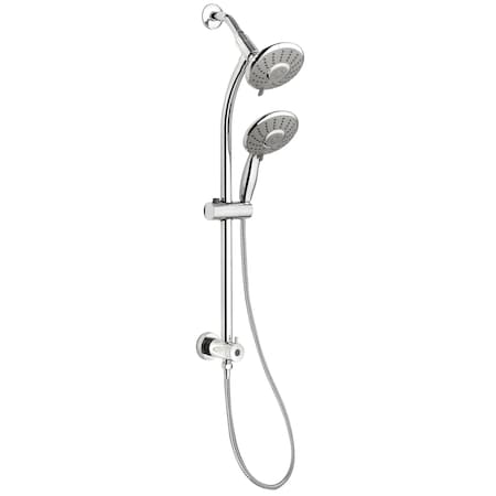 Keeney Mfg Shower Faucet Kit, Polished Chrome, Wall SYM001CP